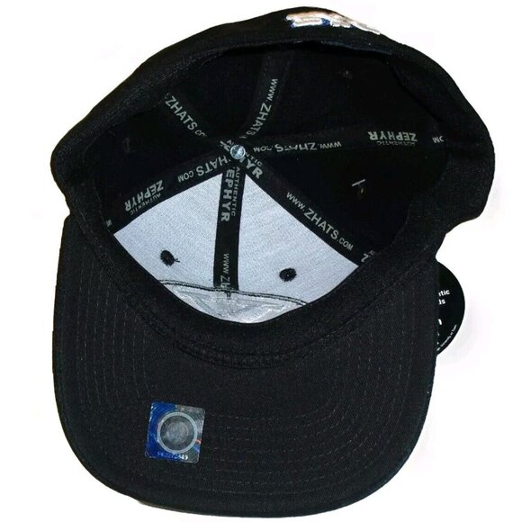 Byu Cougars Zephyr Mens Black Stretch Fit One Fit hat sz. Small New Ncaa - Picture 2 of 4